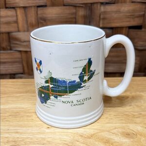 Vintage Lord Nelson Pottery Nova Scotia Canada White Mug